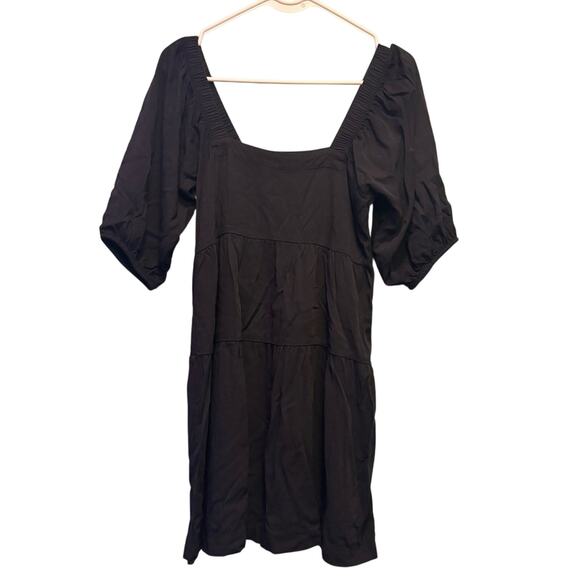 Shinestar Dresses & Skirts - Shinestar Black Whimsigoth Puff Sleeve Tiered Mini Dress | Small